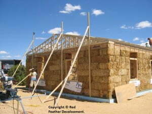 Straw bale house on the Hopi Reservation
